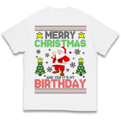 Santa birthday design Kids T-Shirt