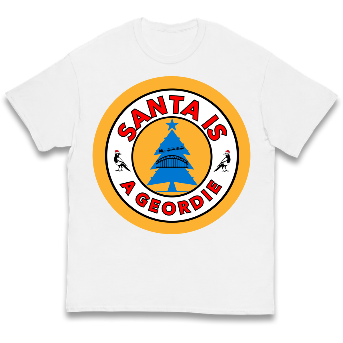 Geordie Santa  Christmas Kids T-Shirt