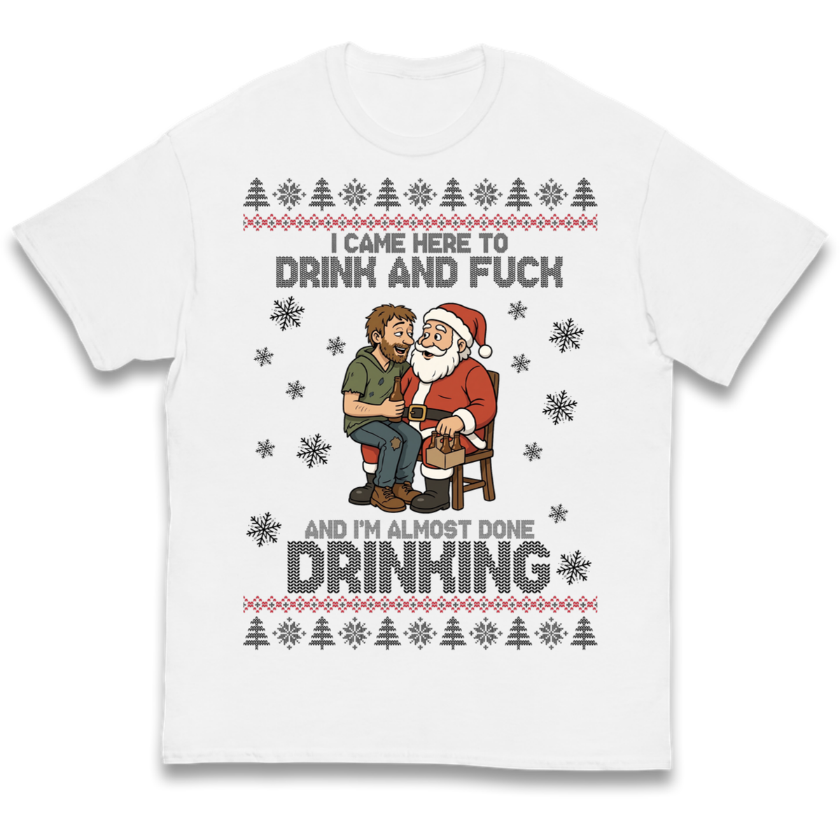 Rude Santa Graphic Kids T-Shirt