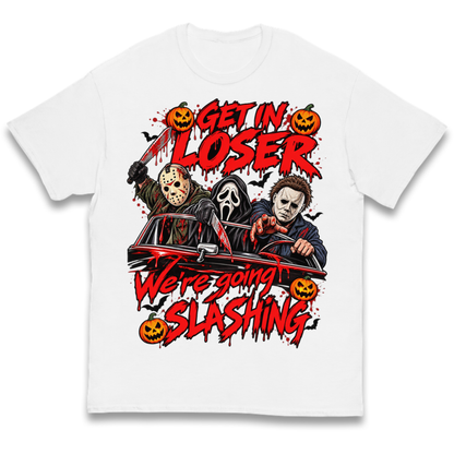 Retro Horror Movie Halloween Slasher Villains Kids T-Shirt