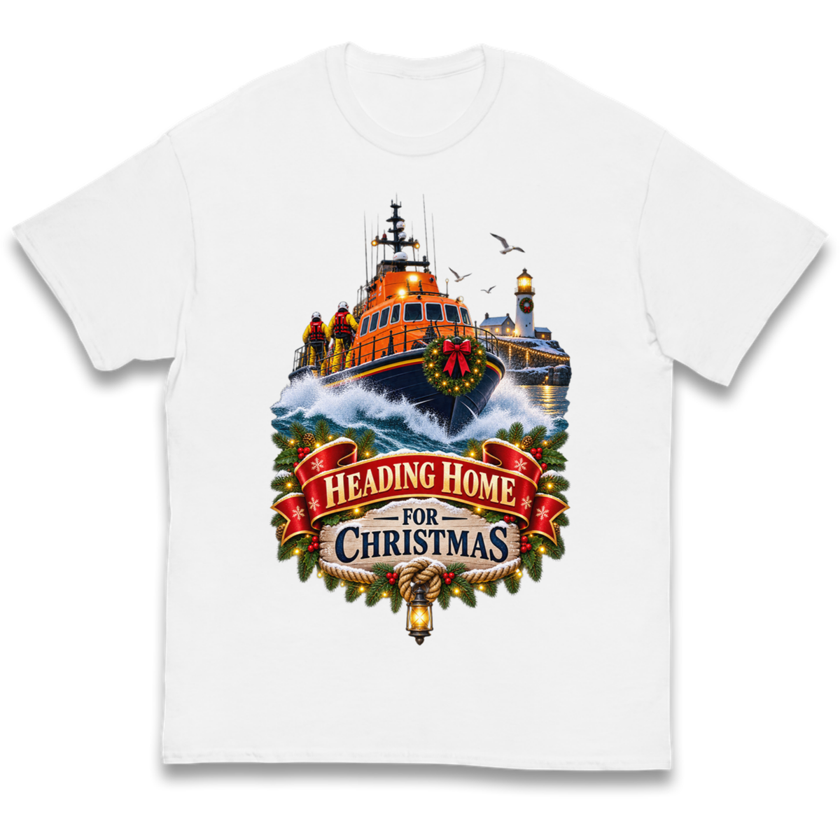 RNLI Christmas Kids T-Shirt
