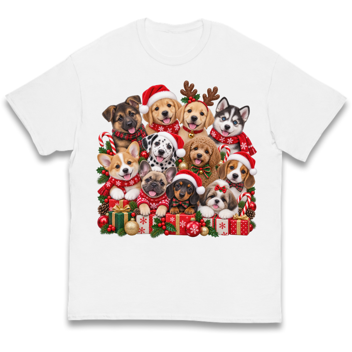 Puppy Christmas Kids T-Shirt