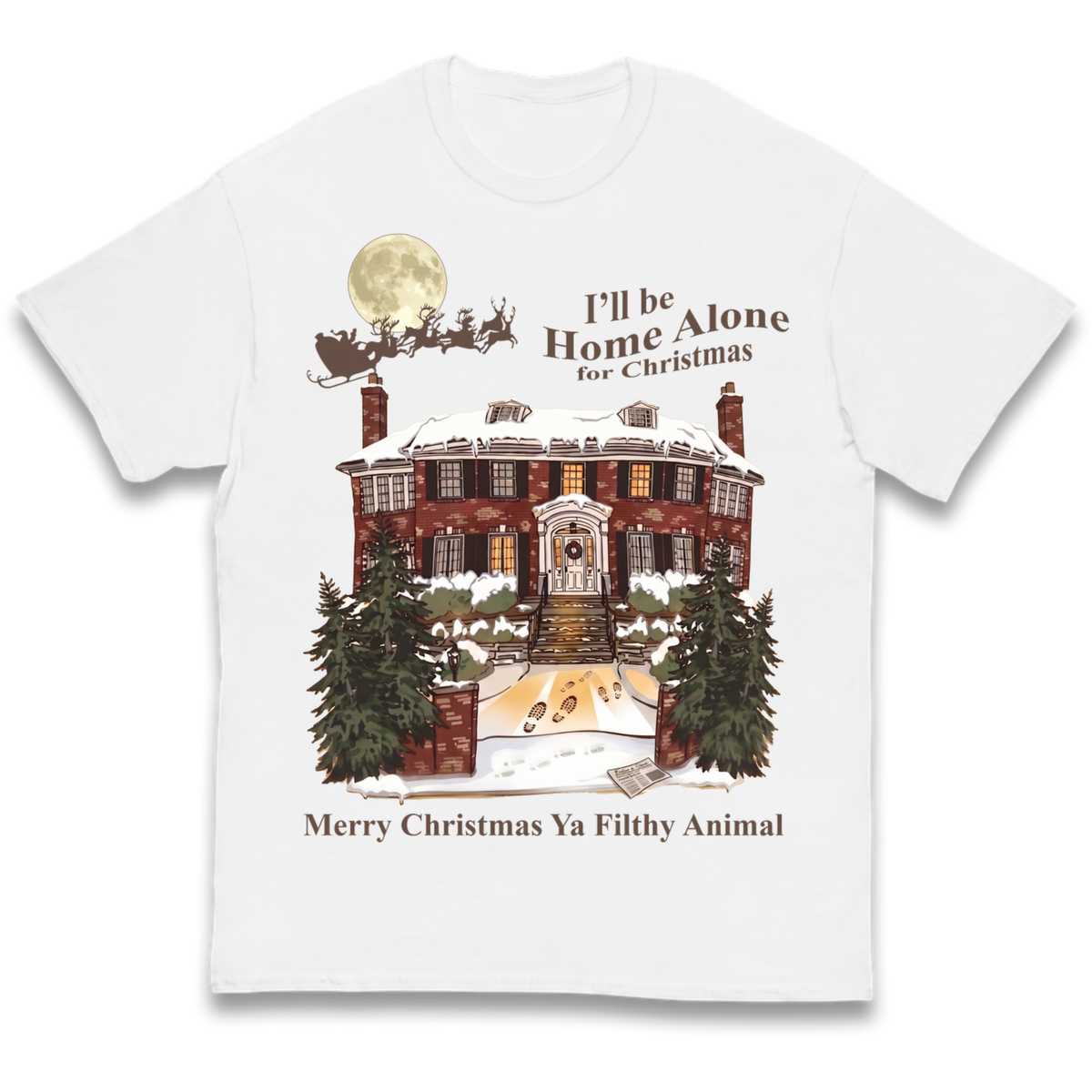 Home Alone Festive Christmas Kids T-Shirt
