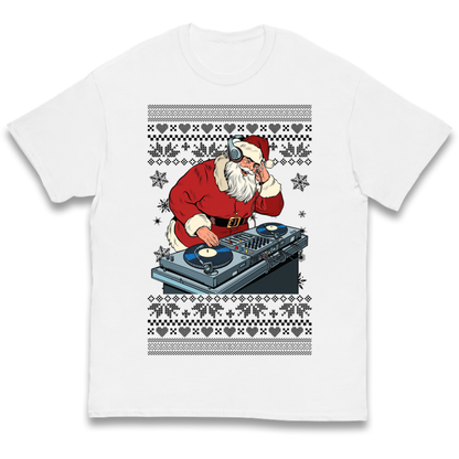 DJ Santa Christmas Kids T-Shirt
