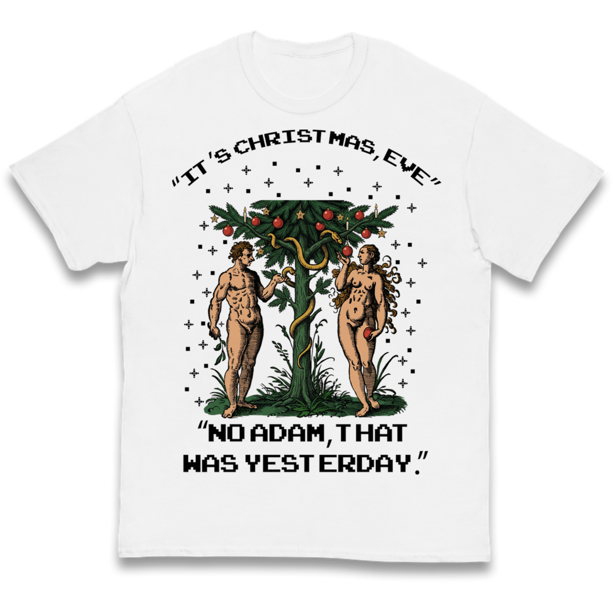 Adam & Eve Christmas Jumper Kids T-Shirt