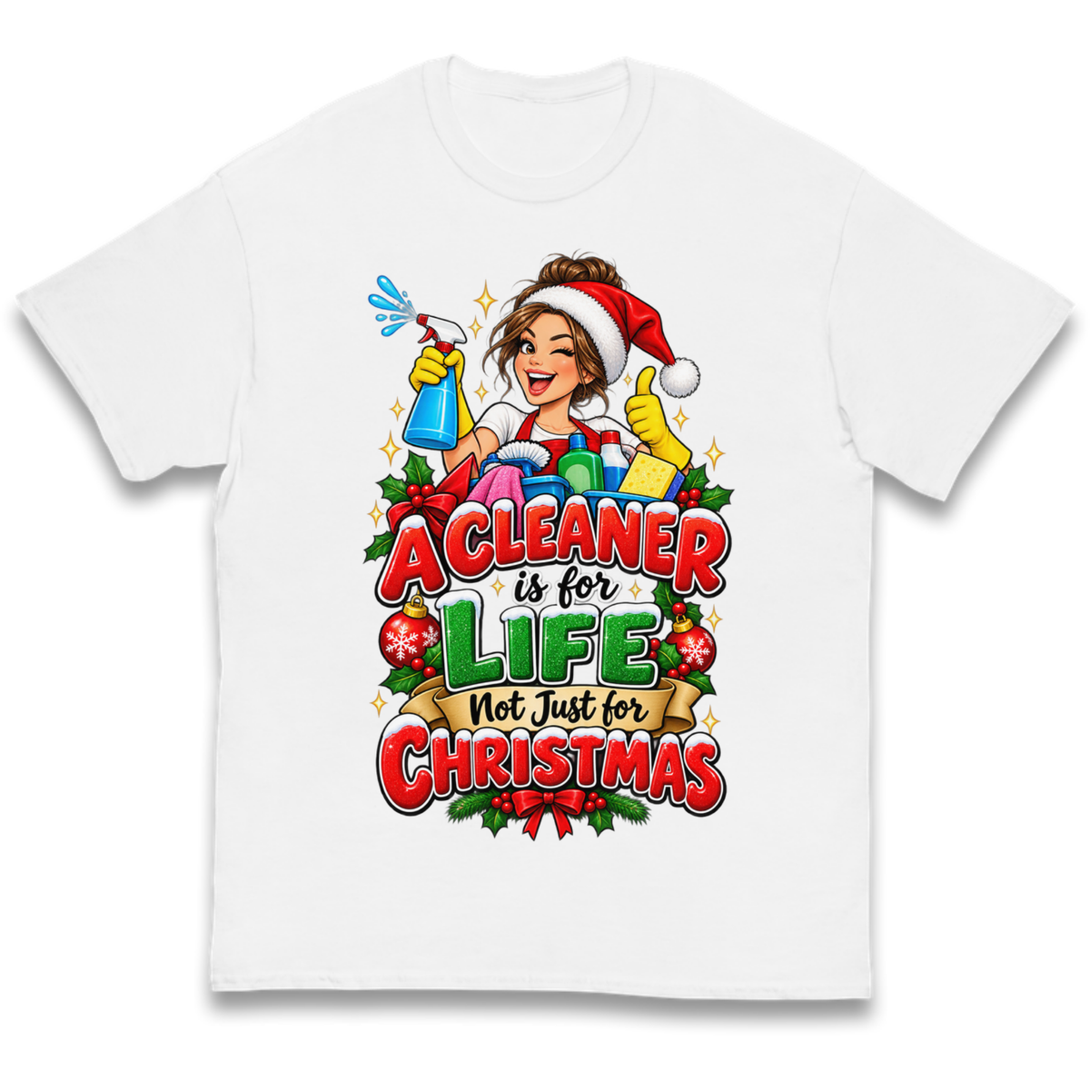Cleaner Christmas Kids T-Shirt