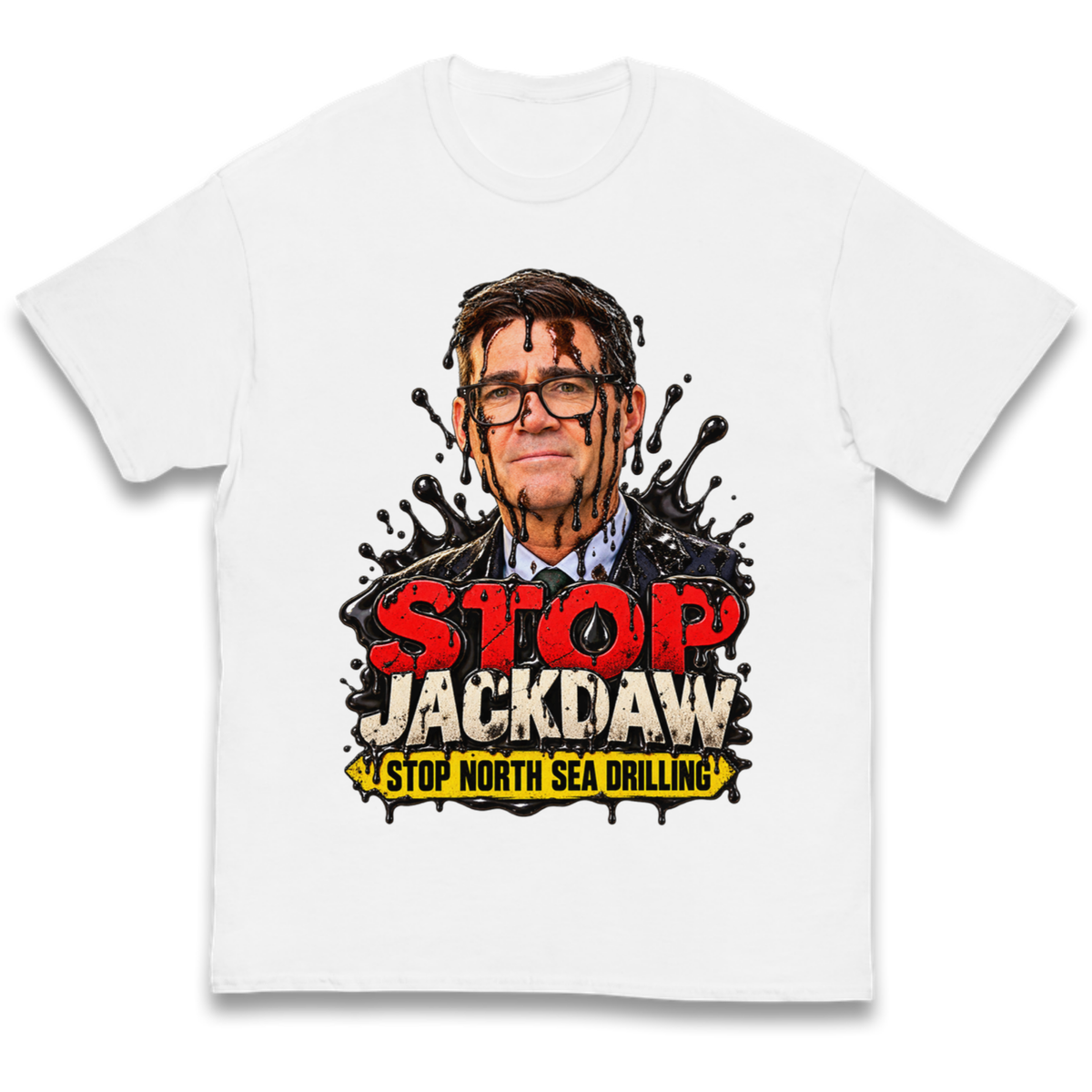 Stop Jackdaw Stop North Sea Drilling Andy Burnham Kids T-Shirt
