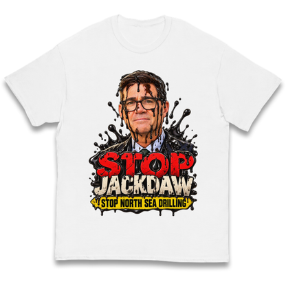 Stop Jackdaw Stop North Sea Drilling Andy Burnham Kids T-Shirt