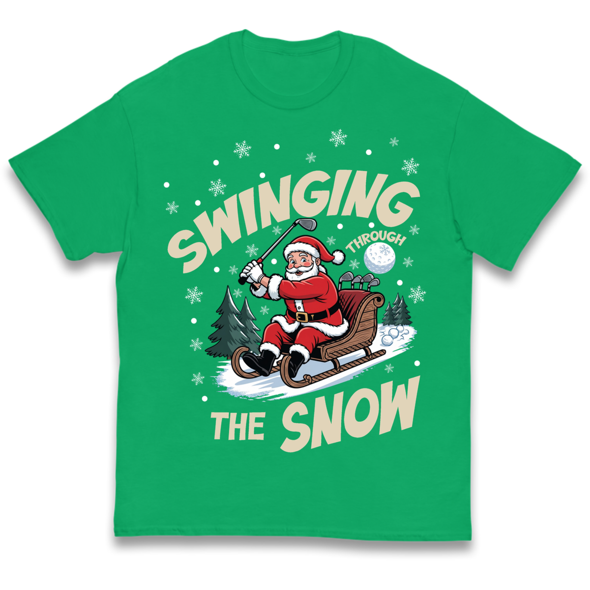 Christmas Golf Kids T-Shirt