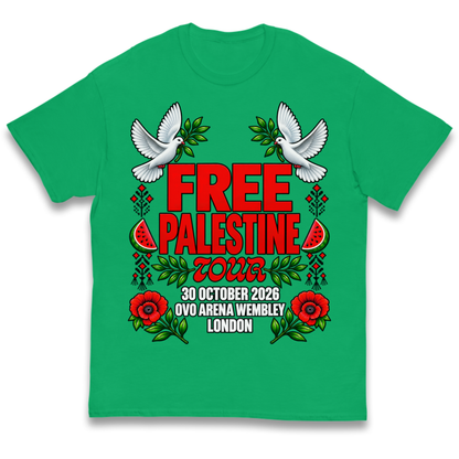 Macklemore and Friends Free Palestine Tour London 2026 Kids T-Shirt