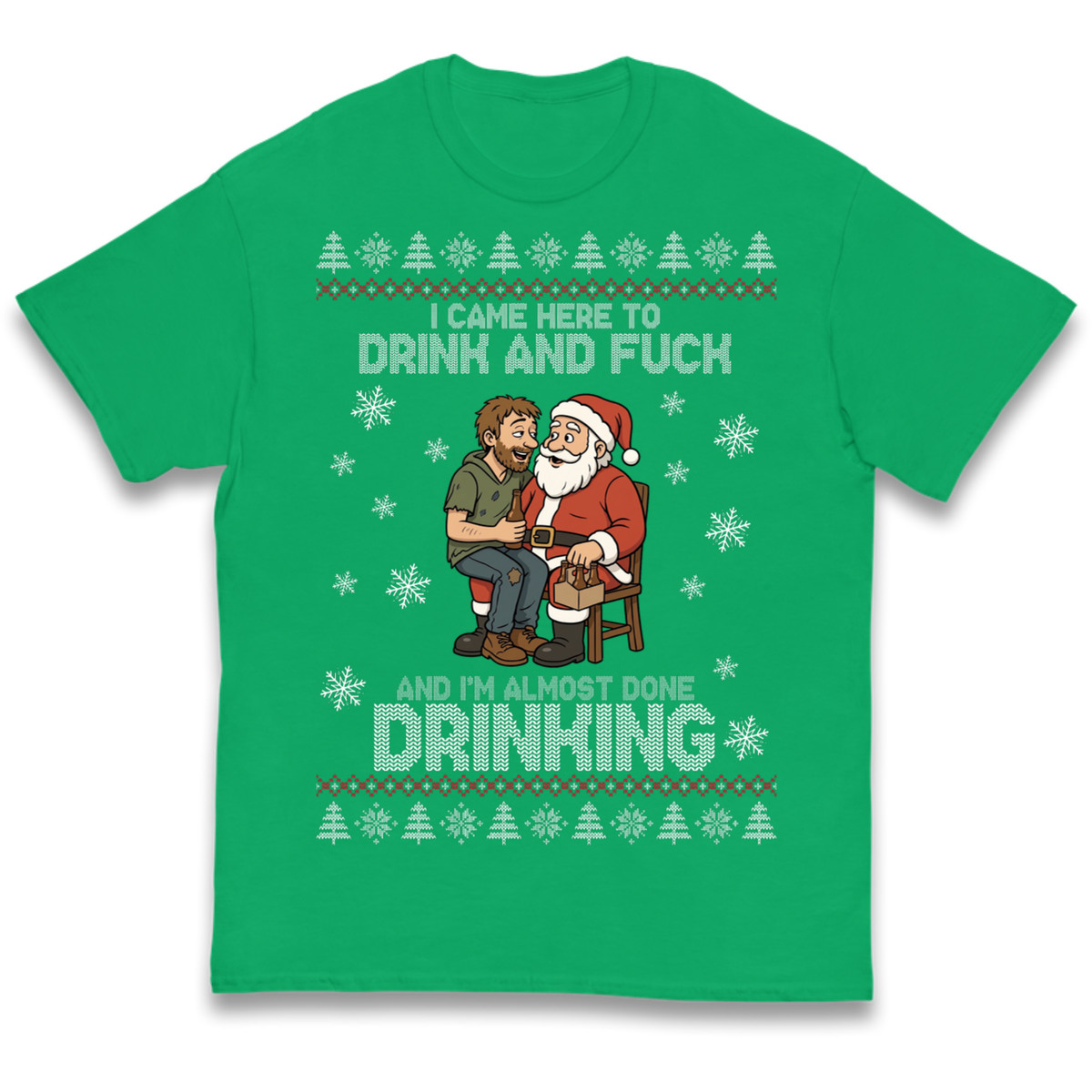 Rude Santa Graphic Kids T-Shirt