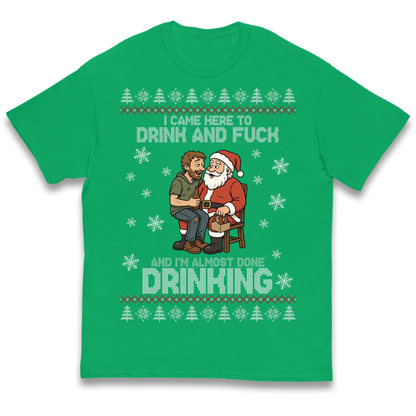 Rude Santa Graphic Kids T-Shirt