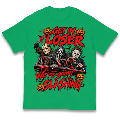 Retro Horror Movie Halloween Slasher Villains Kids T-Shirt