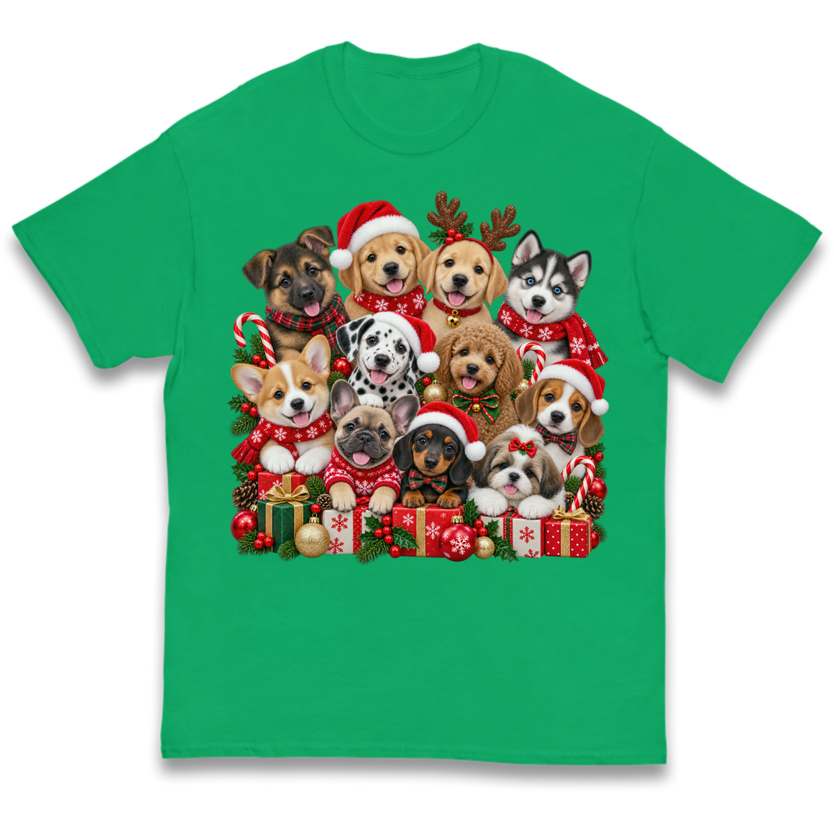 Puppy Christmas Kids T-Shirt