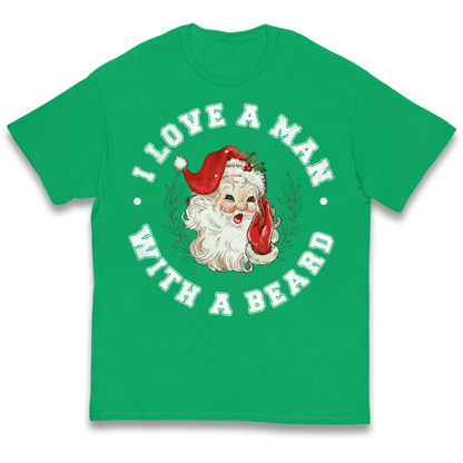 I Love A Man With A Beard Kids T-Shirt