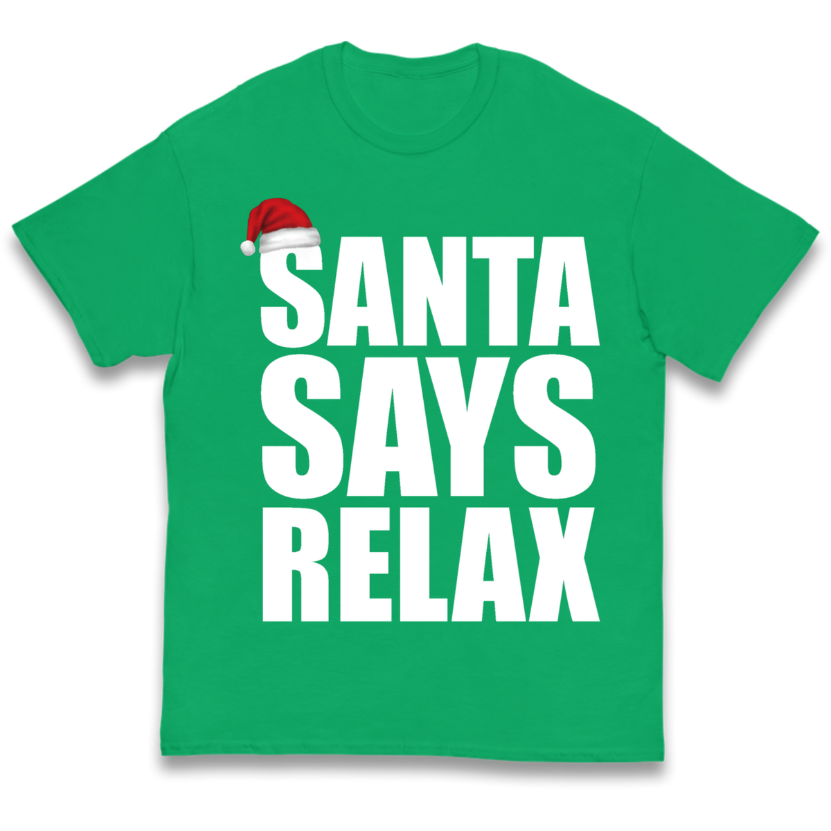 Santa Says Relax Kids T-Shirt