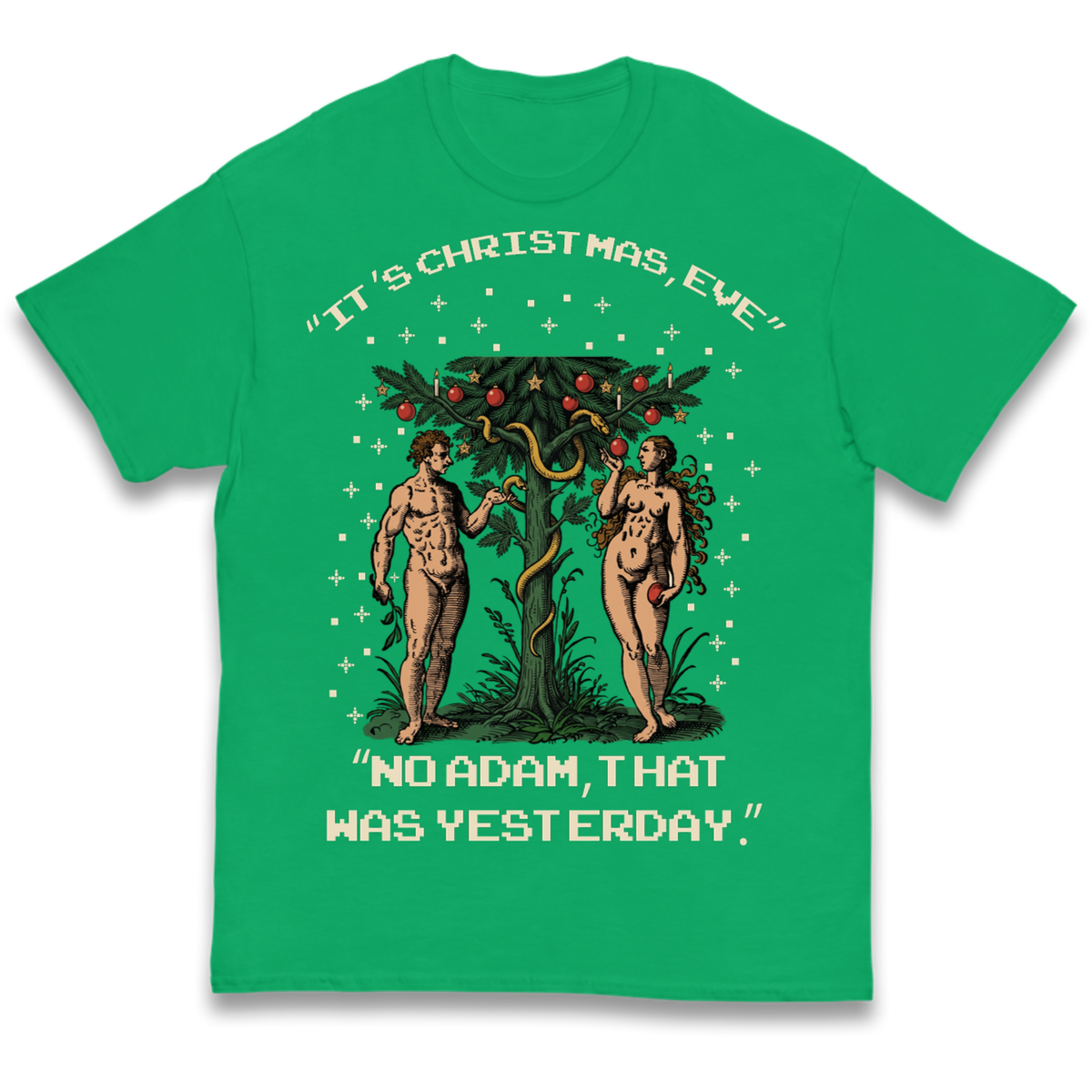 Adam & Eve Christmas Jumper Kids T-Shirt
