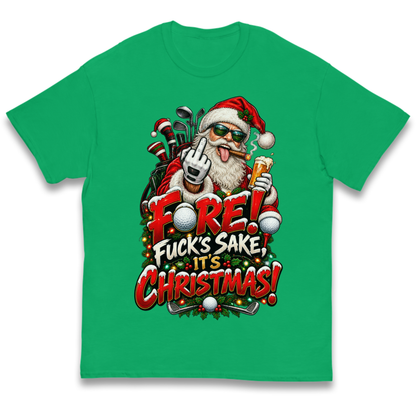 Rude Golf Christmas Kids T-Shirt
