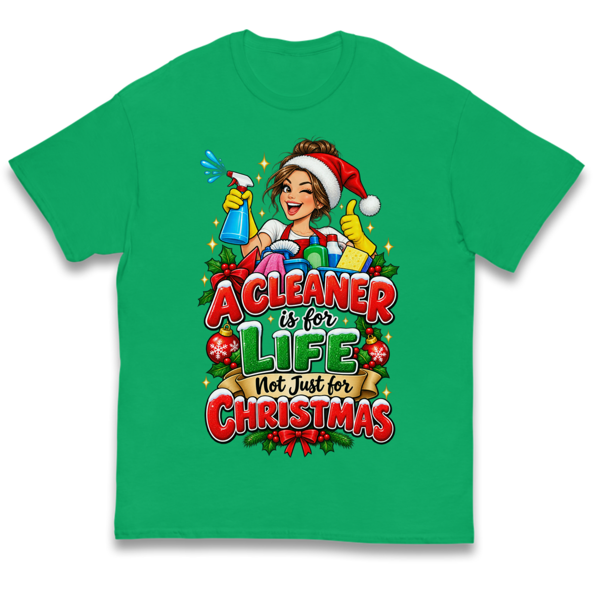 Cleaner Christmas Kids T-Shirt