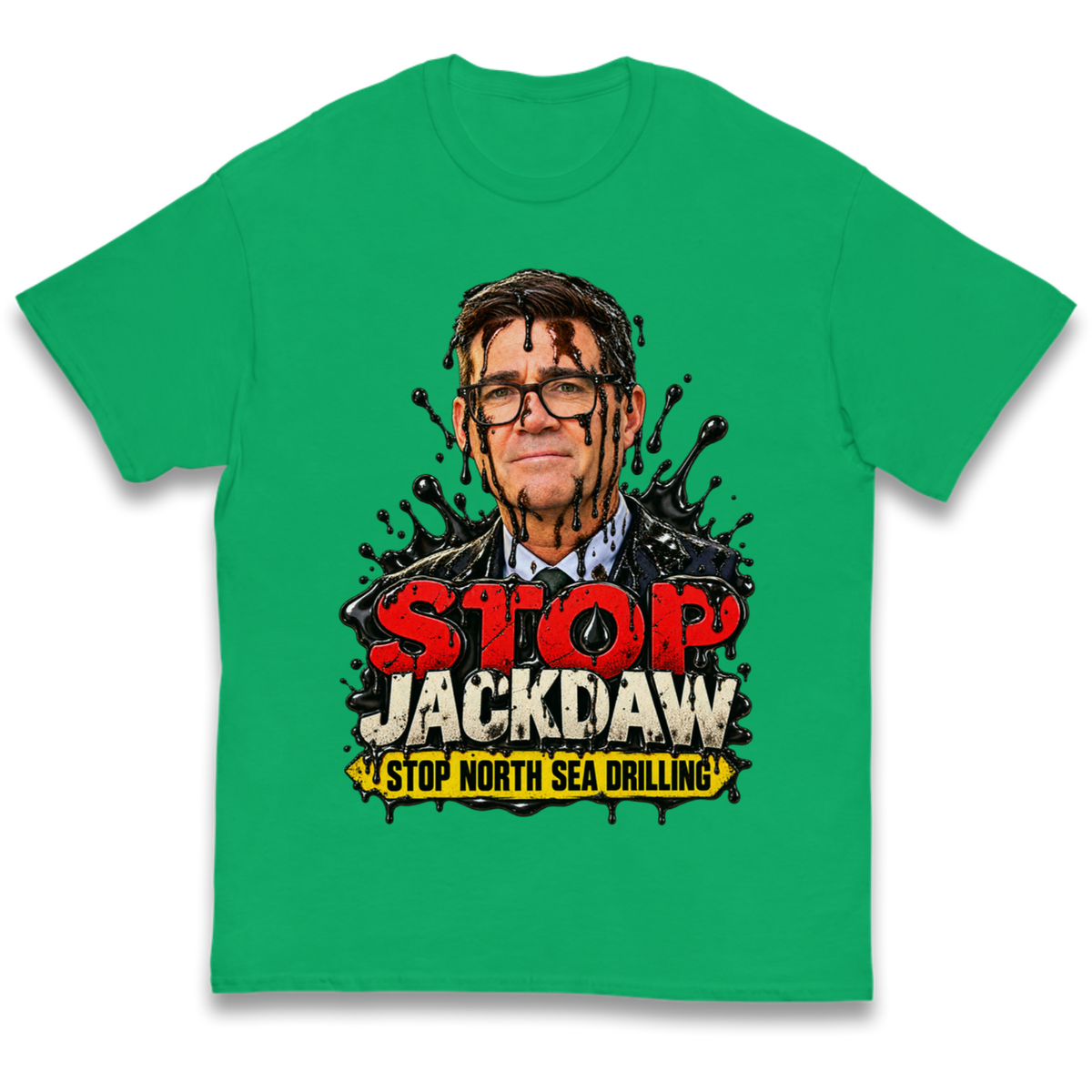 Stop Jackdaw Stop North Sea Drilling Andy Burnham Kids T-Shirt