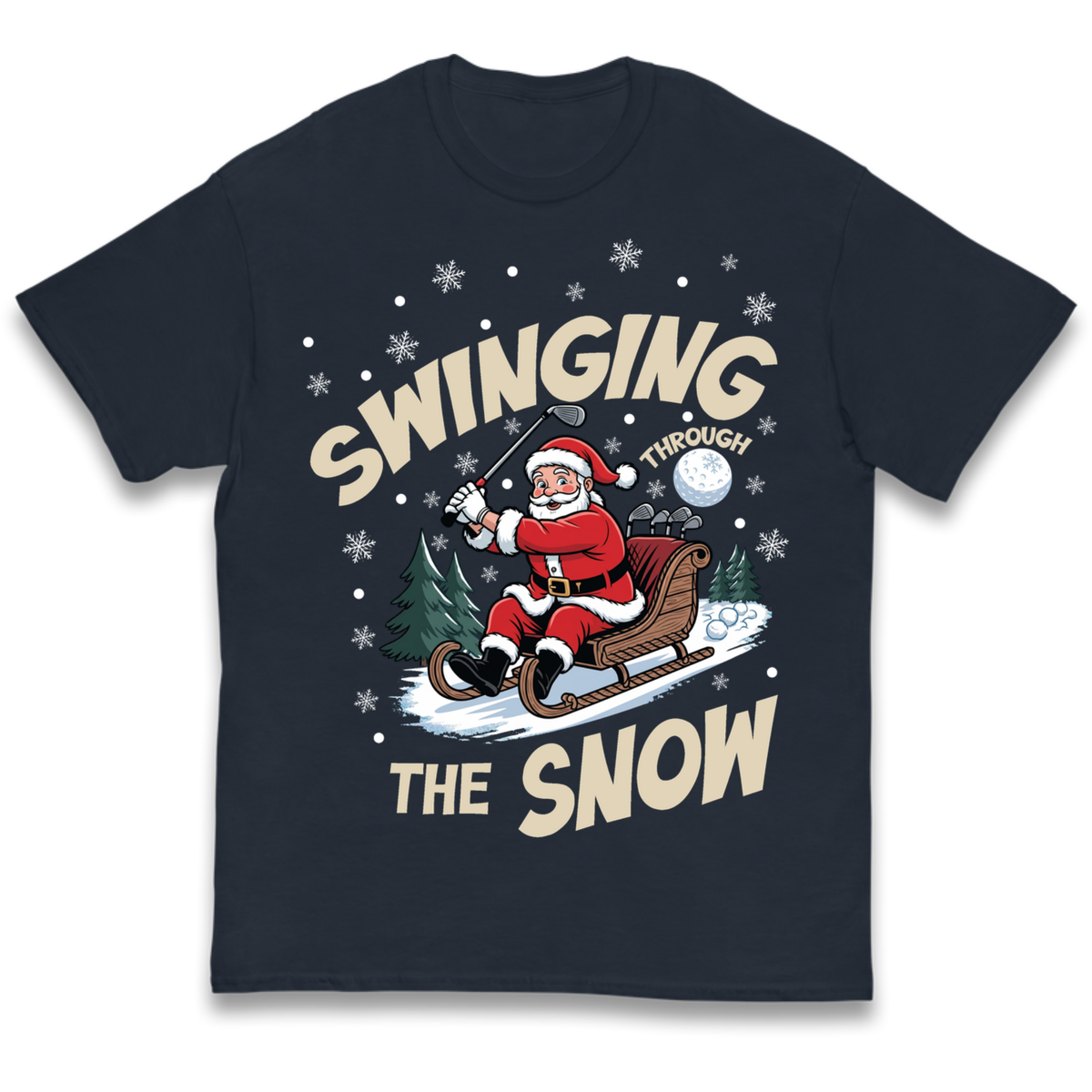 Christmas Golf Kids T-Shirt