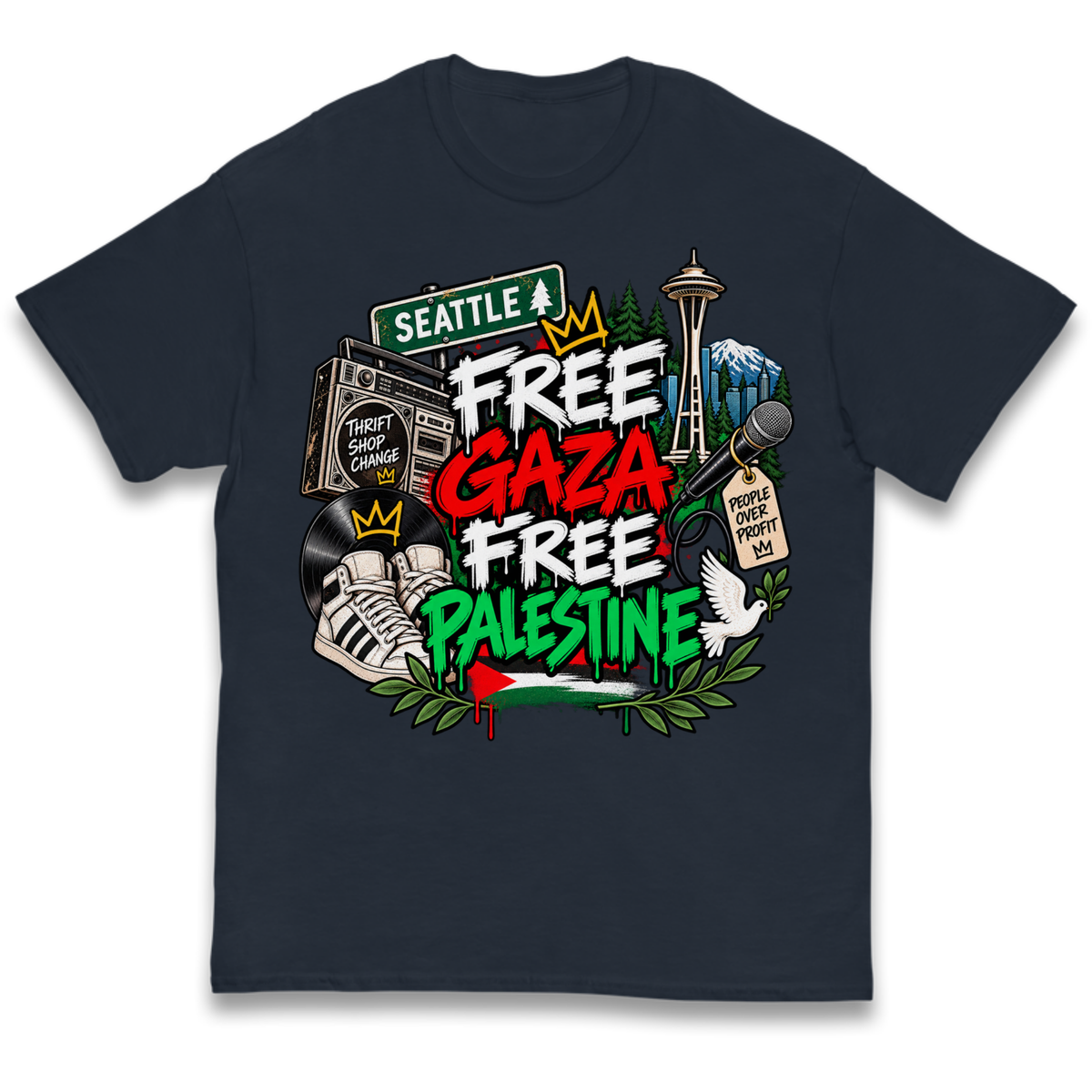Macklemore Ed Sheeran Tour Palestine Kids T-Shirt