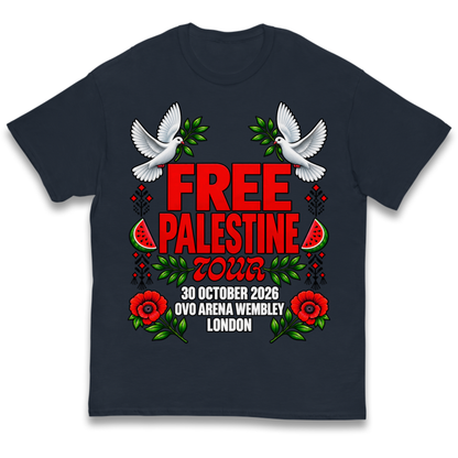 Macklemore and Friends Free Palestine Tour London 2026 Kids T-Shirt