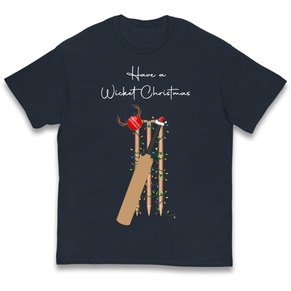 Cricket Bat Graphic Christmas Kids T-Shirt