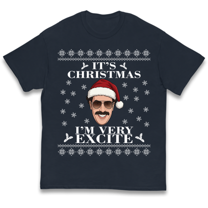 I Very Excite Christmas Kids T-Shirt