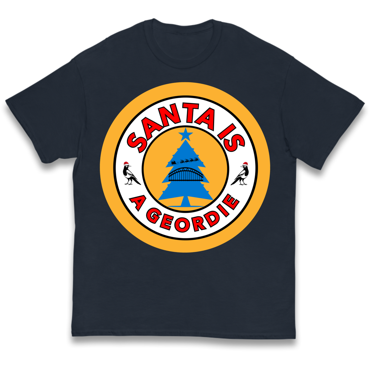Geordie Santa  Christmas Kids T-Shirt