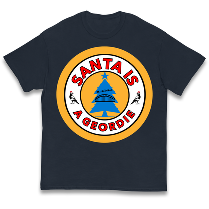 Geordie Santa  Christmas Kids T-Shirt