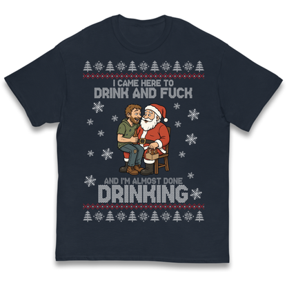 Rude Santa Graphic Kids T-Shirt