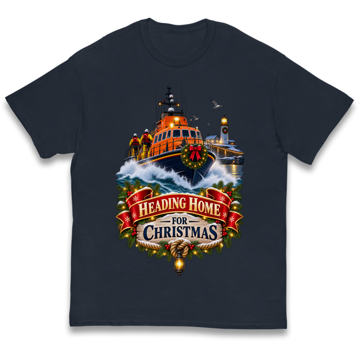 RNLI Christmas Kids T-Shirt