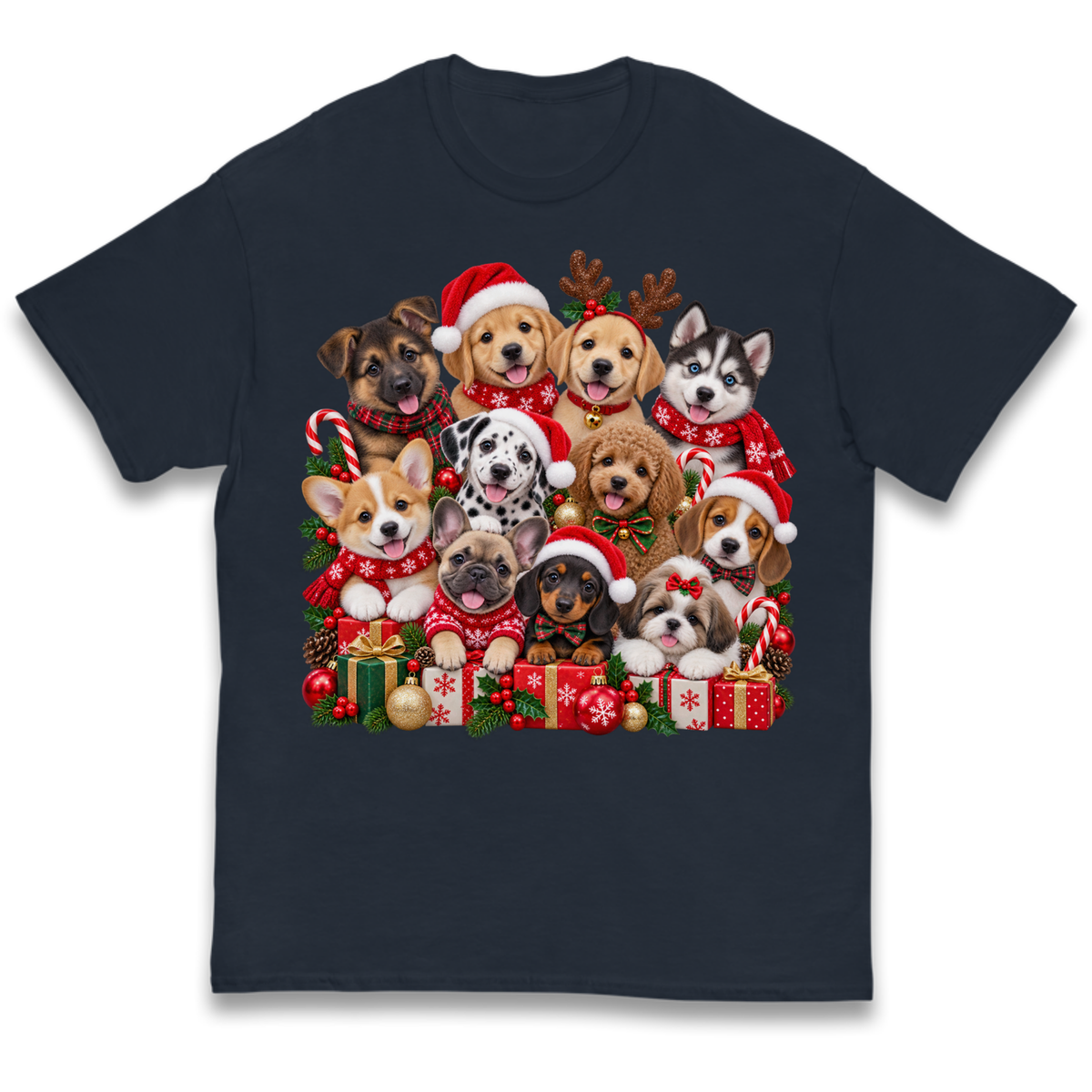 Puppy Christmas Kids T-Shirt