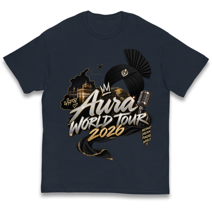 Diljit Dosanjh Aura World Tour 2026 Kids T-Shirt
