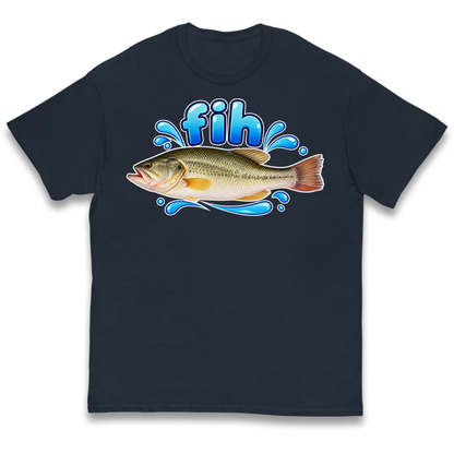 Fih Funny Bass Fish Kids T-Shirt