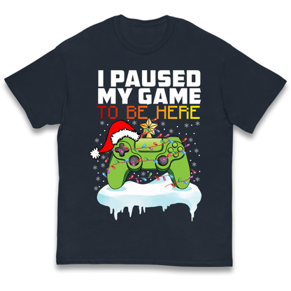 I Paused My Game Christmas Kids T-Shirt