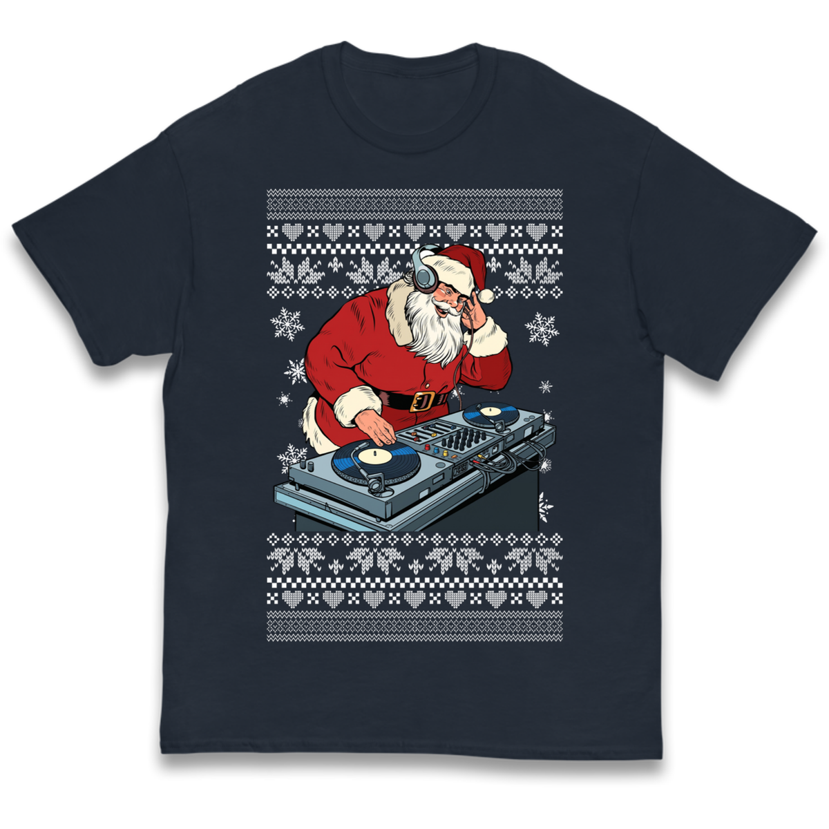 DJ Santa Christmas Kids T-Shirt