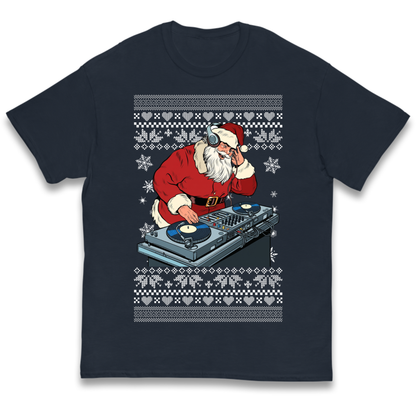 DJ Santa Christmas Kids T-Shirt