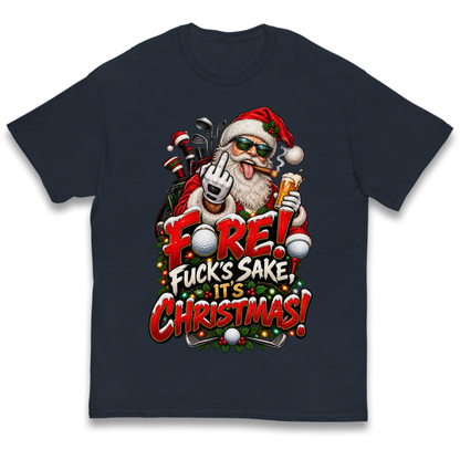 Rude Golf Christmas Kids T-Shirt
