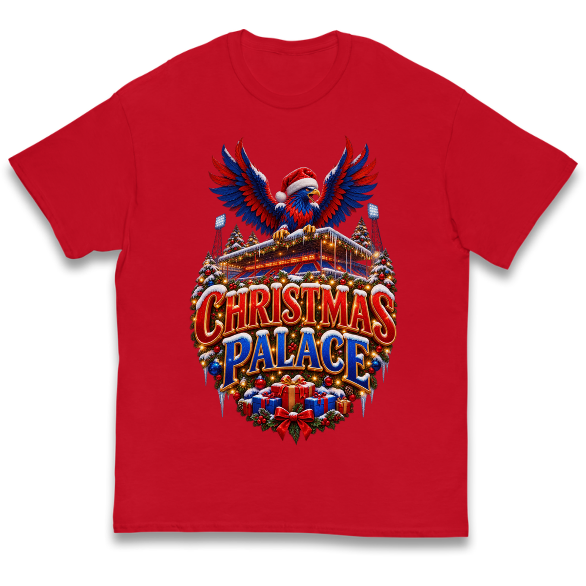 Crystal Palace Football Christmas Kids T-Shirt
