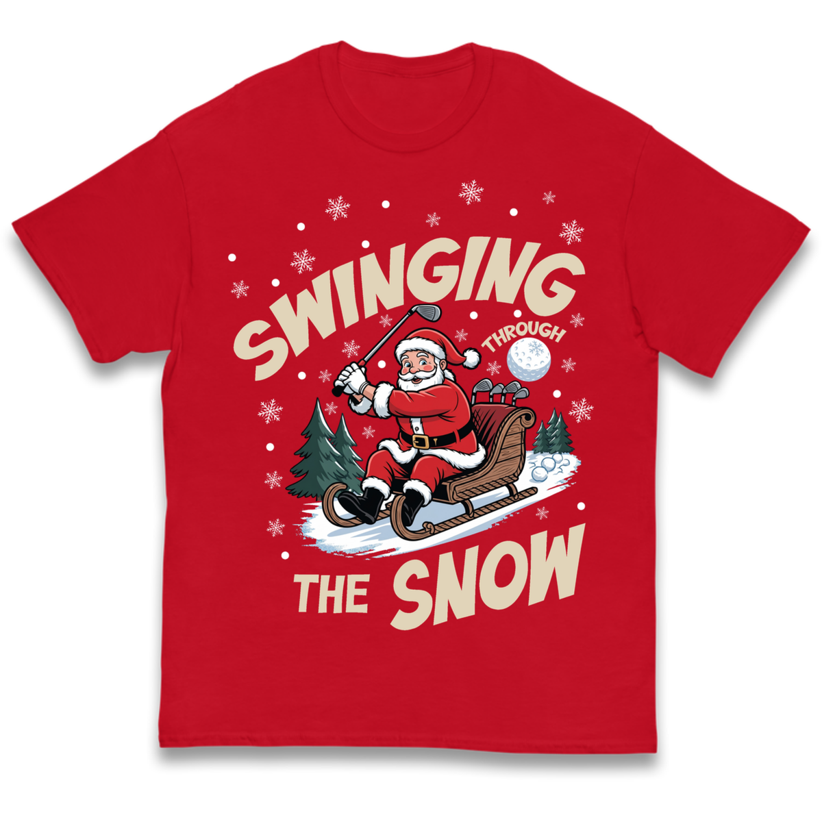 Christmas Golf Kids T-Shirt
