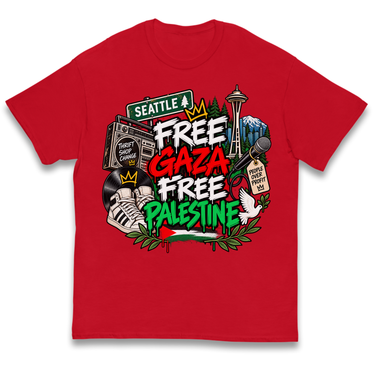 Macklemore Ed Sheeran Tour Palestine Kids T-Shirt