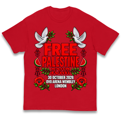 Macklemore and Friends Free Palestine Tour London 2026 Kids T-Shirt