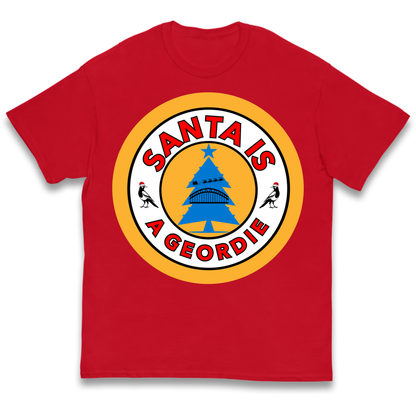 Geordie Santa  Christmas Kids T-Shirt
