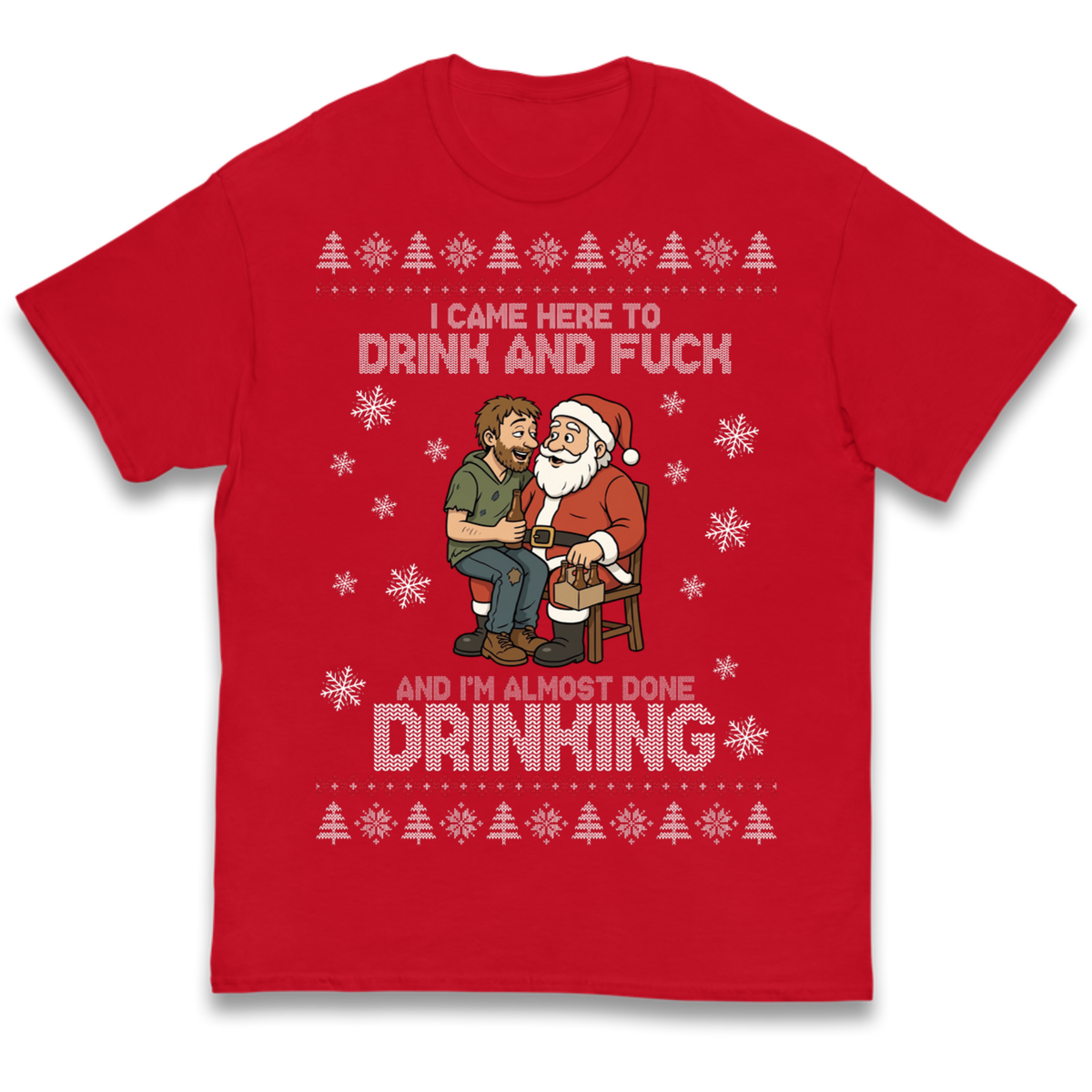 Rude Santa Graphic Kids T-Shirt