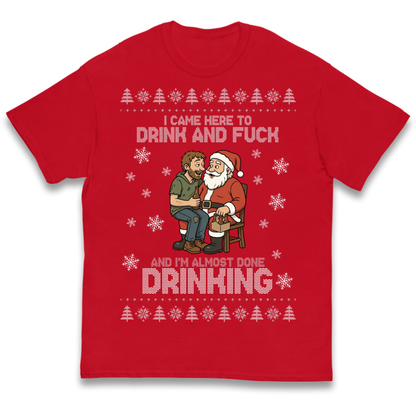 Rude Santa Graphic Kids T-Shirt