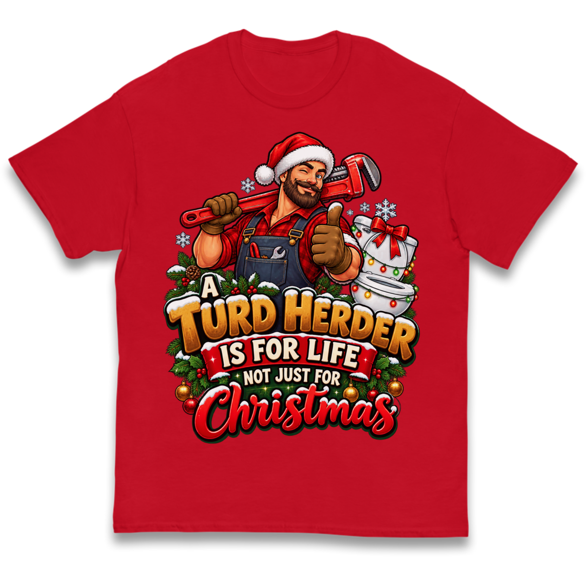 Plumbing Christmas Kids T-Shirt