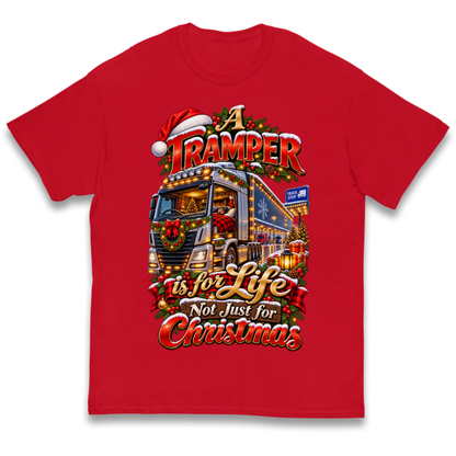 Trucker Christmas Kids T-Shirt