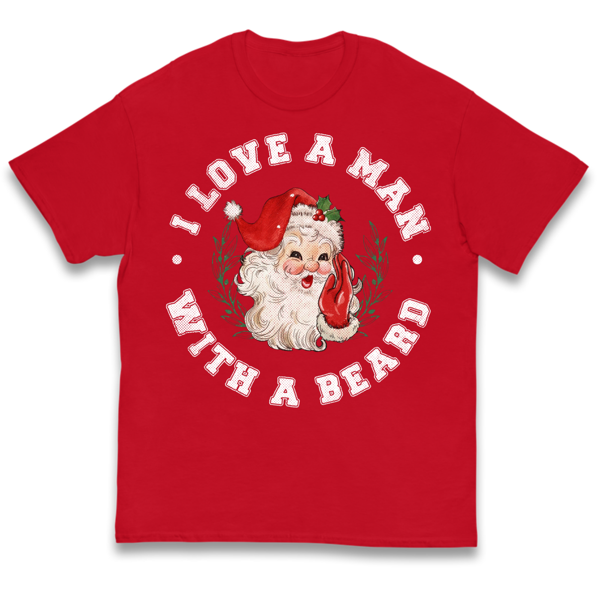 I Love A Man With A Beard Kids T-Shirt